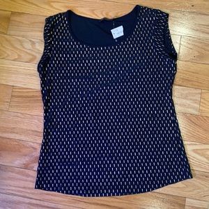 The Limited - Navy with gold detail - Shirt, Size XS
